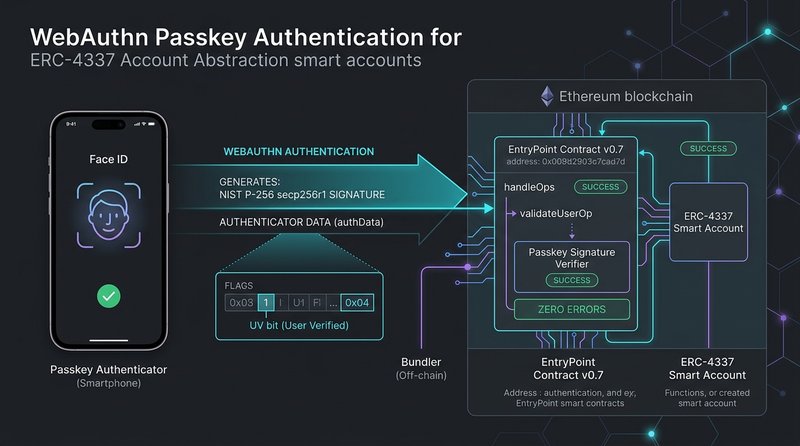 WebAuthn Passkey Authentication for ERC-4337 Smart Accounts